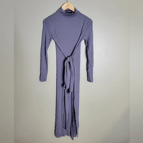 Modern Citizen | Dresses | Modern Citizen Sexy Slit Tie Gray Stretch Jersey  T Shirt Dress Size Xs | Poshmark
